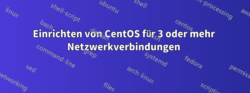 Einrichten von CentOS für 3 oder mehr Netzwerkverbindungen