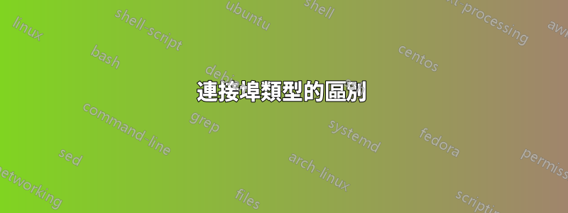 連接埠類型的區別