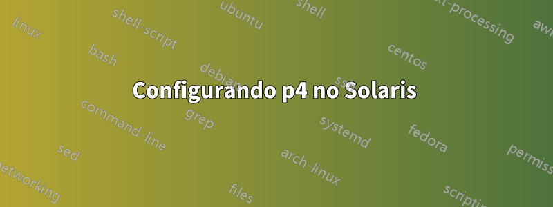 Configurando p4 no Solaris