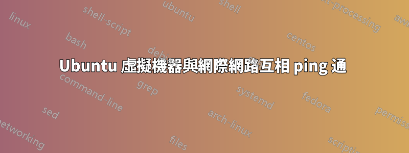 Ubuntu 虛擬機器與網際網路互相 ping 通