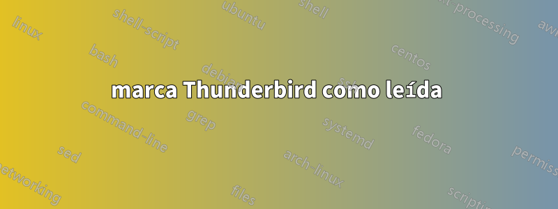 marca Thunderbird como leída
