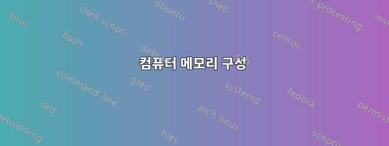 컴퓨터 메모리 구성