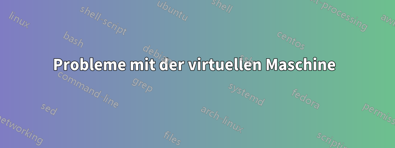 Probleme mit der virtuellen Maschine 