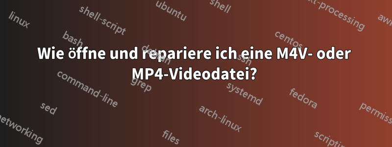 Wie öffne und repariere ich eine M4V- oder MP4-Videodatei?