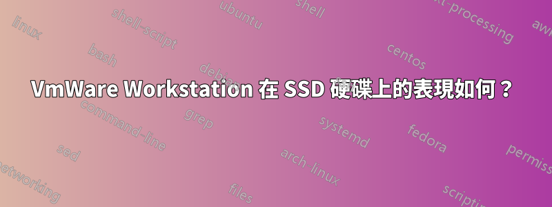 VmWare Workstation 在 SSD 硬碟上的表現如何？