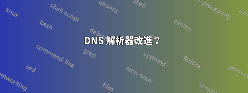 DNS 解析器改進？