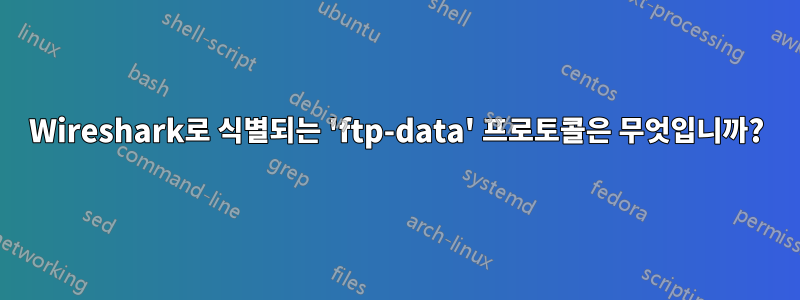 Wireshark로 식별되는 'ftp-data' 프로토콜은 무엇입니까?