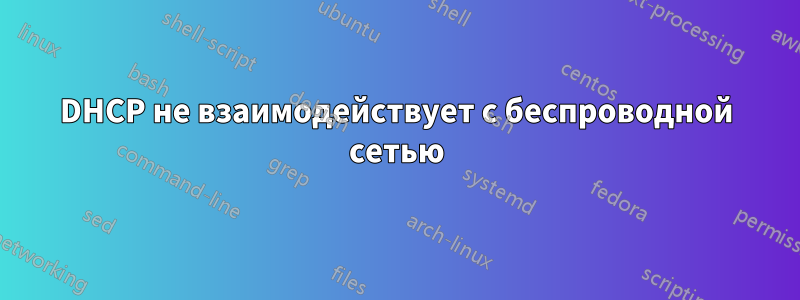 DHCP не взаимодействует с беспроводной сетью