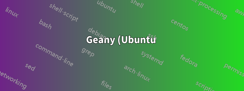Geany (Ubuntu) での Sass と Haml の構文強調表示
