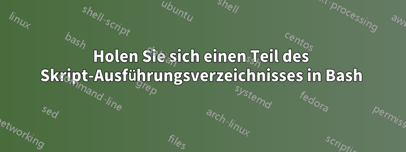 Holen Sie sich einen Teil des Skript-Ausführungsverzeichnisses in Bash