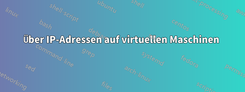 Über IP-Adressen auf virtuellen Maschinen