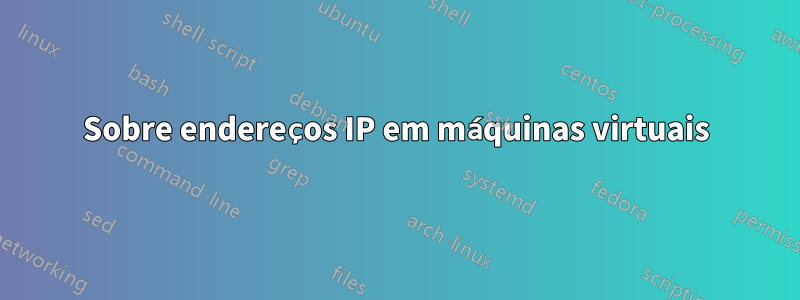 Sobre endereços IP em máquinas virtuais