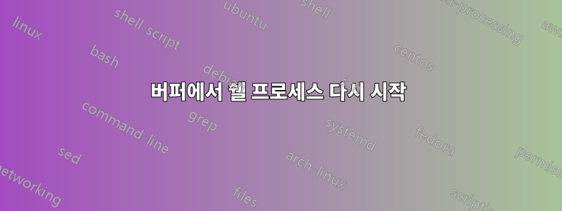 버퍼에서 쉘 프로세스 다시 시작