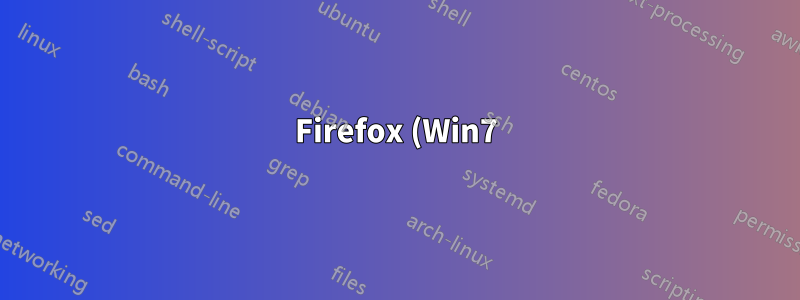Firefox (Win7) の「x」ボタンを赤くする