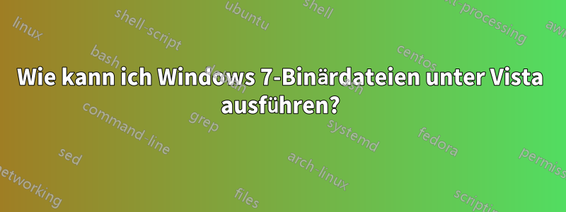 Wie kann ich Windows 7-Binärdateien unter Vista ausführen?