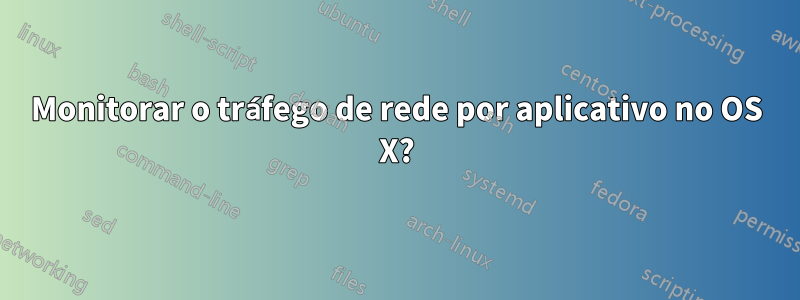 Monitorar o tráfego de rede por aplicativo no OS X?