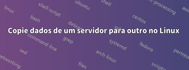 Copie dados de um servidor para outro no Linux