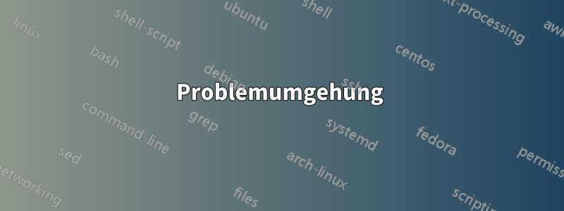 Problemumgehung