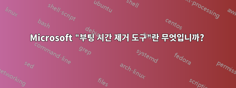 Microsoft "부팅 시간 제거 도구"란 무엇입니까?