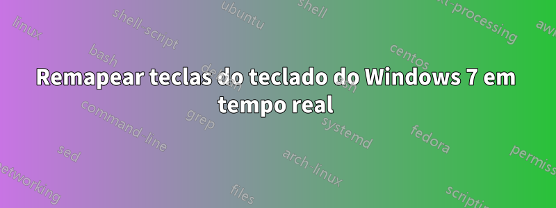 Remapear teclas do teclado do Windows 7 em tempo real