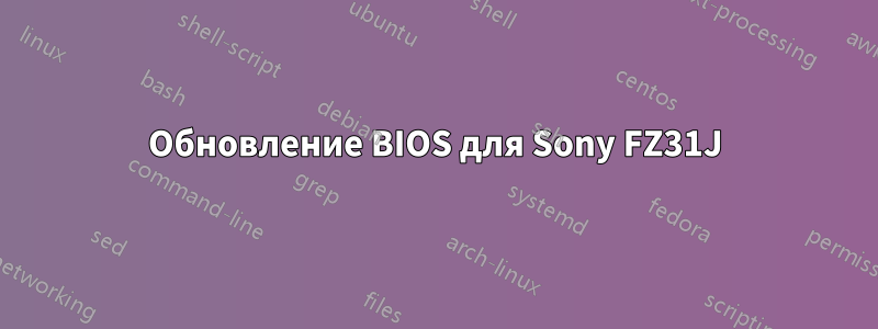 Обновление BIOS для Sony FZ31J