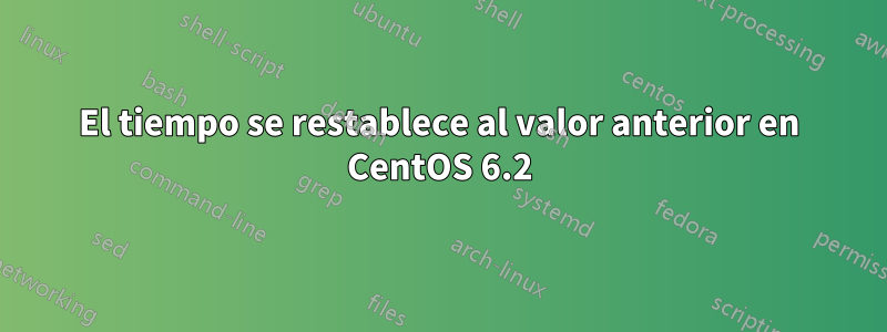 El tiempo se restablece al valor anterior en CentOS 6.2