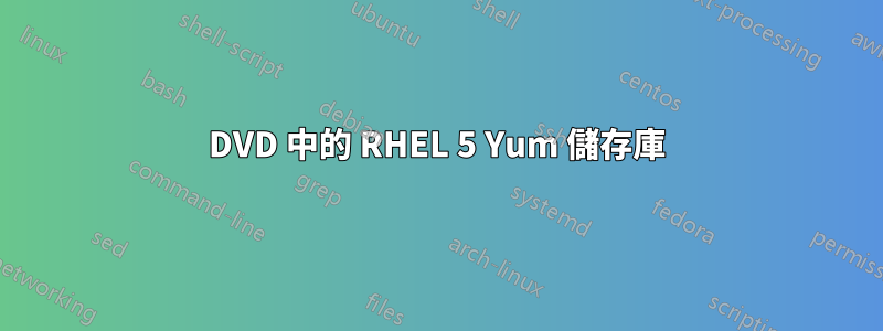 DVD 中的 RHEL 5 Yum 儲存庫