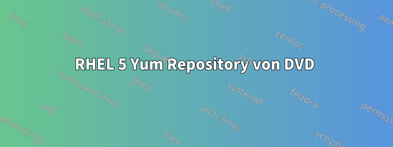 RHEL 5 Yum Repository von DVD