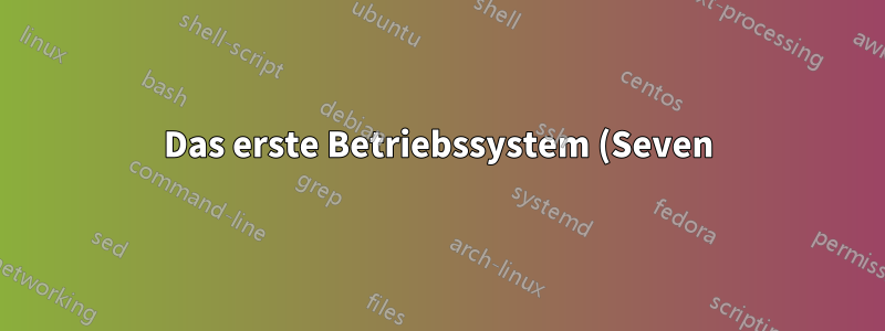 Das erste Betriebssystem (Seven) kann nicht auf die primäre Partition geladen werden, während das System das zweite Betriebssystem (XP) auf einer logischen Partition lädt.