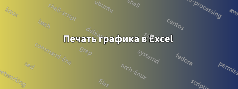 Печать графика в Excel