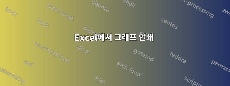 Excel에서 그래프 인쇄