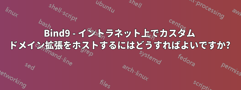 Bind9 - イントラネット上でカスタム ドメイン拡張をホストするにはどうすればよいですか?