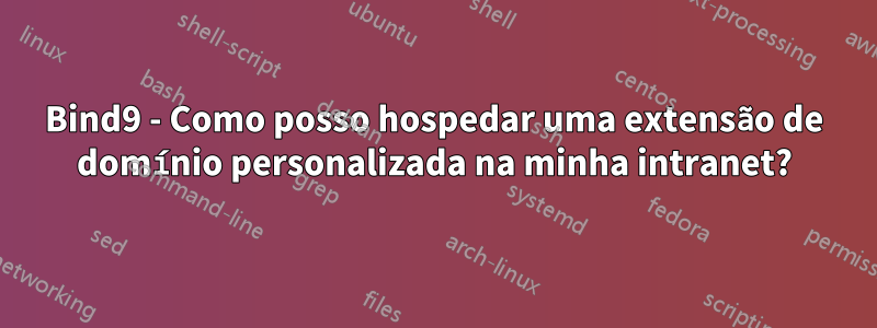 Bind9 - Como posso hospedar uma extensão de domínio personalizada na minha intranet?