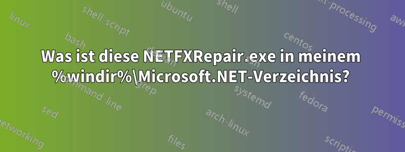 Was ist diese NETFXRepair.exe in meinem %windir%\Microsoft.NET-Verzeichnis?