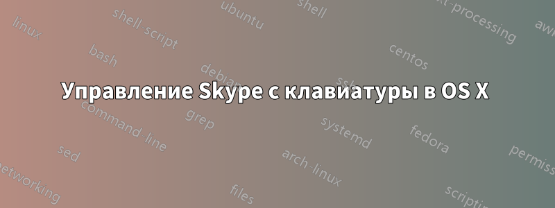 Управление Skype с клавиатуры в OS X