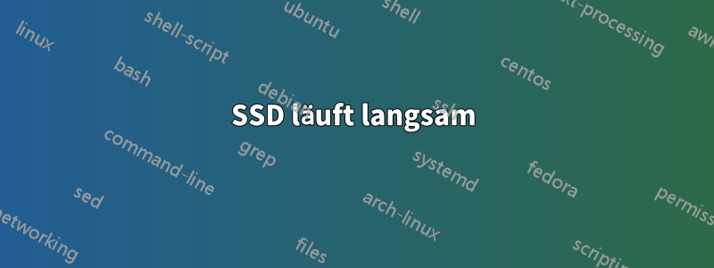 SSD läuft langsam