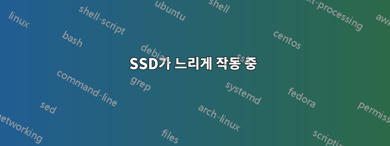 SSD가 느리게 작동 중