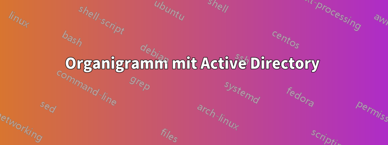 Organigramm mit Active Directory