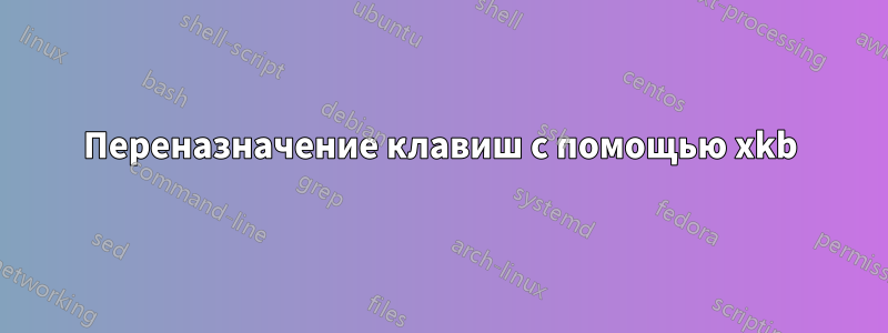 Переназначение клавиш с помощью xkb