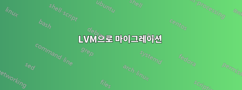 LVM으로 마이그레이션