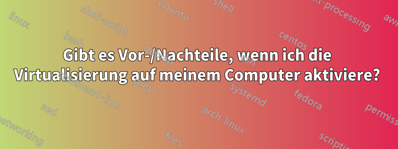 Gibt es Vor-/Nachteile, wenn ich die Virtualisierung auf meinem Computer aktiviere?