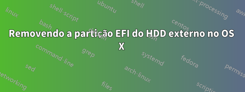 Removendo a partição EFI do HDD externo no OS X