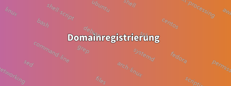 Domainregistrierung 