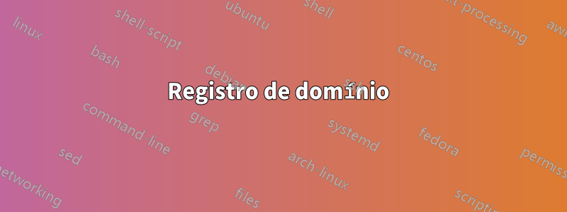 Registro de domínio 