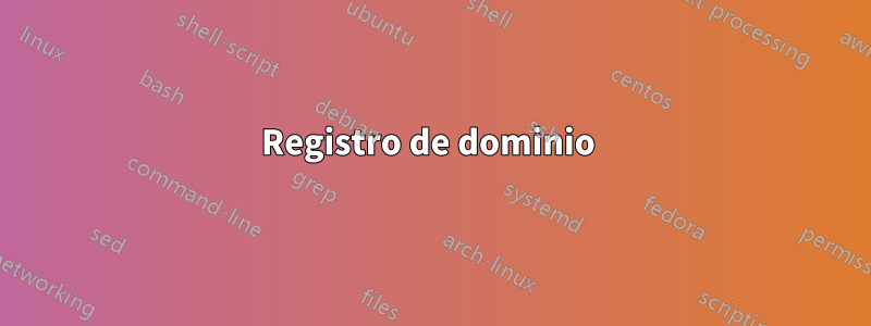 Registro de dominio 