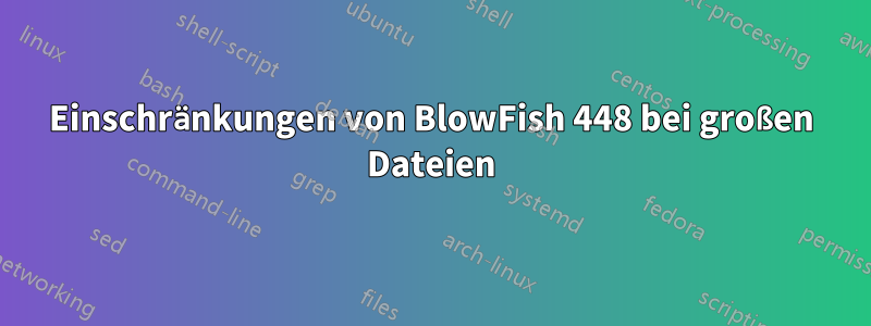 Einschränkungen von BlowFish 448 bei großen Dateien