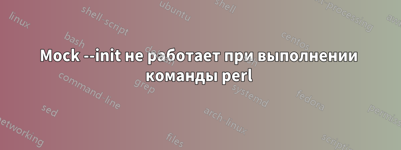 Mock --init не работает при выполнении команды perl