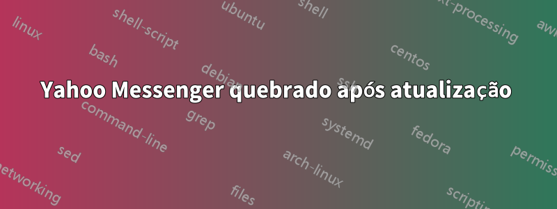 Yahoo Messenger quebrado após atualização