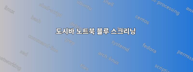 도시바 노트북 블루 스크리닝