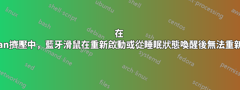 在 Debian擠壓中，藍牙滑鼠在重新啟動或從睡眠狀態喚醒後無法重新連接